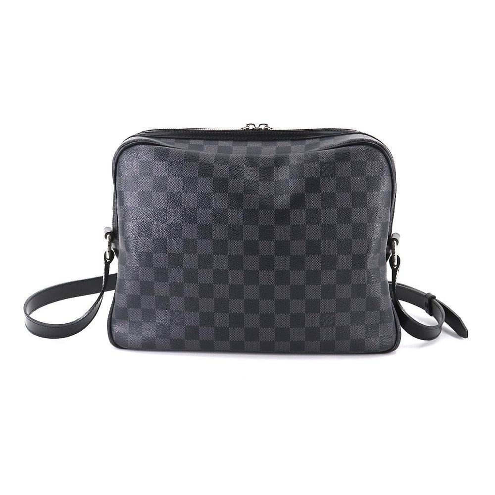 Louis Vuitton Damier Graphite Io Shoulder Bag Black Gray